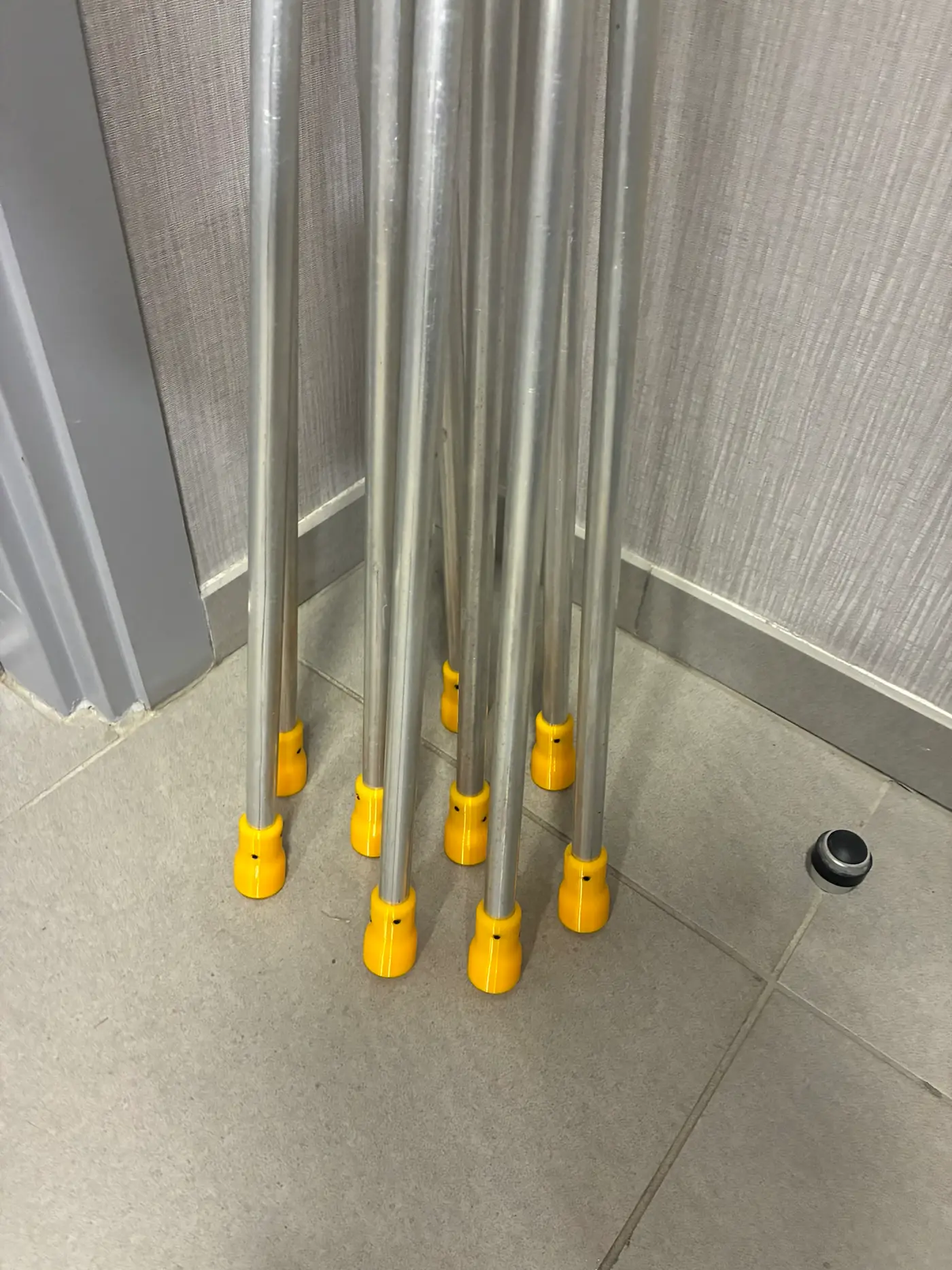 Détail des embouts des outils imprimés en 3D